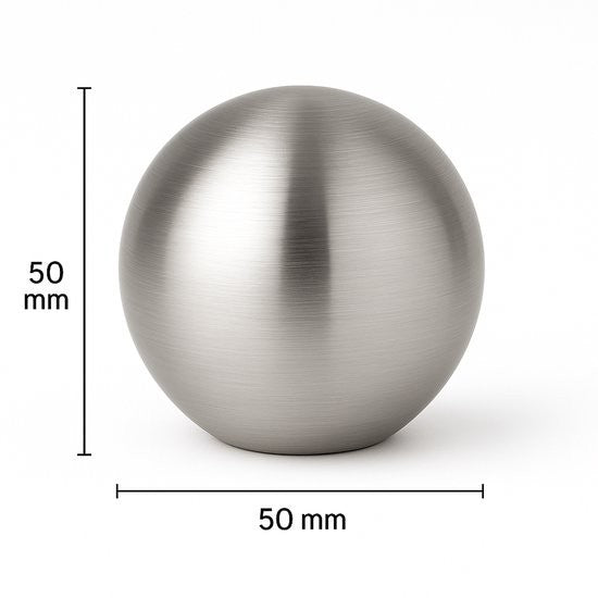 Mini Urn Bolvorm – Roestvrij Staal – Stijlvol & Duurzaam