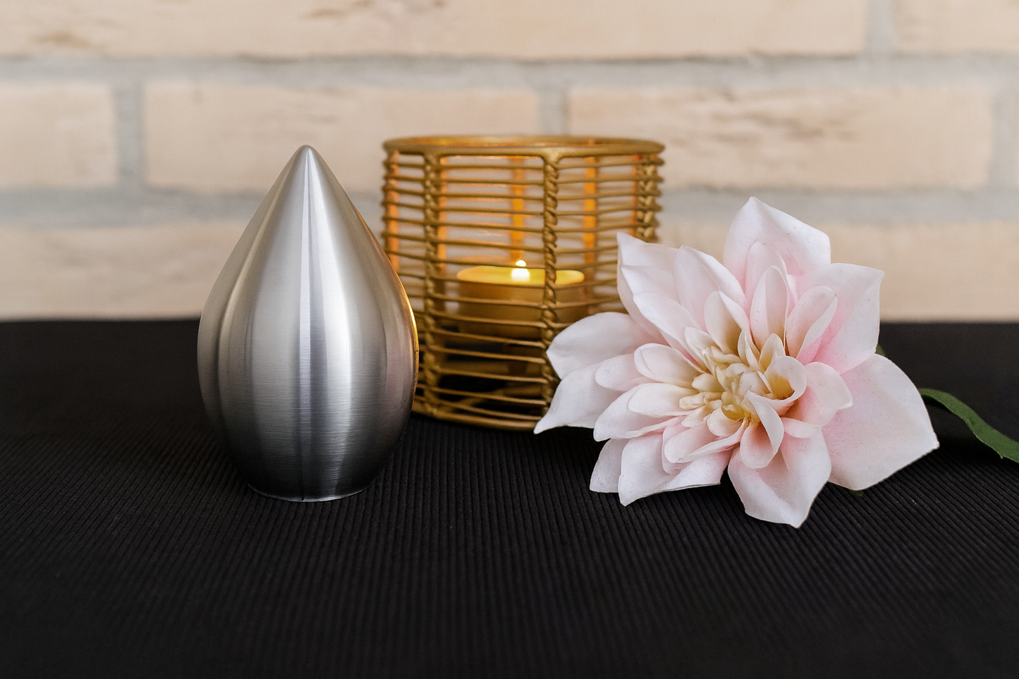 Mini Traandruppel Urn van RVS – 50 x 80 mm – Voor Binnen & Buiten