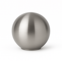 Mini Urn Bolvorm – Roestvrij Staal – Stijlvol & Duurzaam