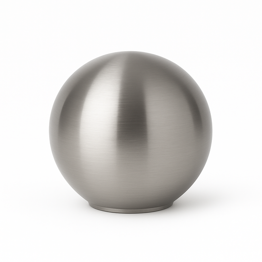 Mini Urn Bolvorm – Roestvrij Staal – Stijlvol & Duurzaam