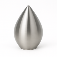 Mini Traandruppel Urn van RVS – 50 x 80 mm – Voor Binnen & Buiten