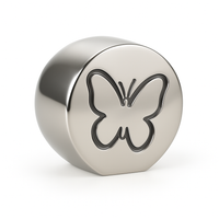Mini Urn Vlindervorm – Roestvrij Staal (RVS) – 60 x 40 mm